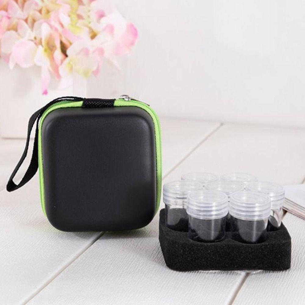 Twarda walizka 7 butelek Etui do przechowywania EVA Uchwyt na rolki Buteleczki Olejki Eteryczne Przenośne Etui Podróżne