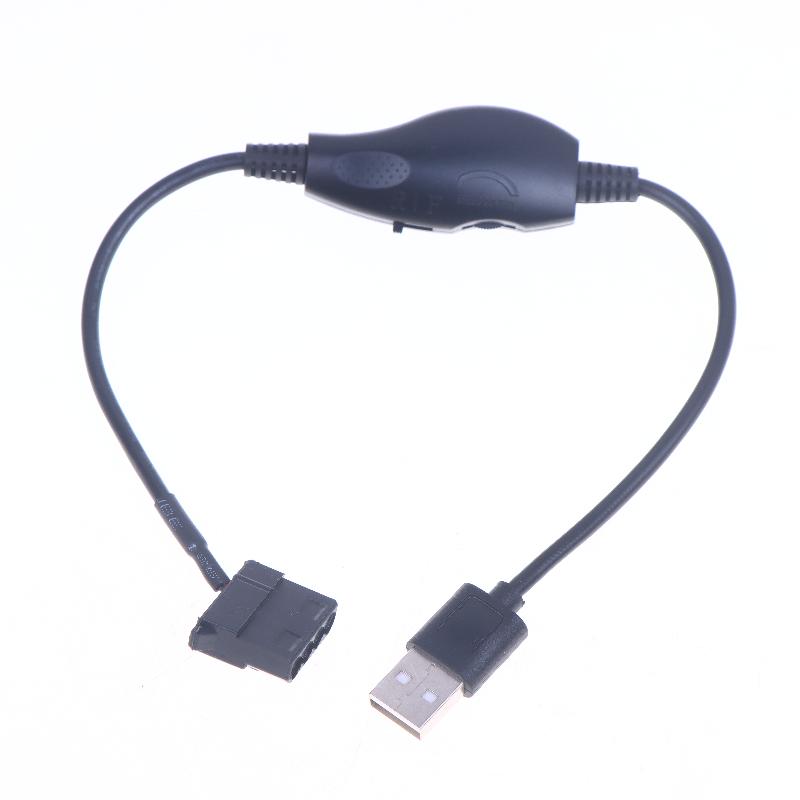 

Кабель-перехідник USB на 4-контактний PWM, лінія підвищення напруги 5 В до 12 В, адаптер живлення для вентилятора, кабель-конвертер з перемикачем регулювання