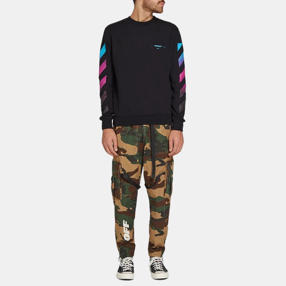 OFF WHITE Diagonal Gradient L/S Tee OMBA025F181920051088