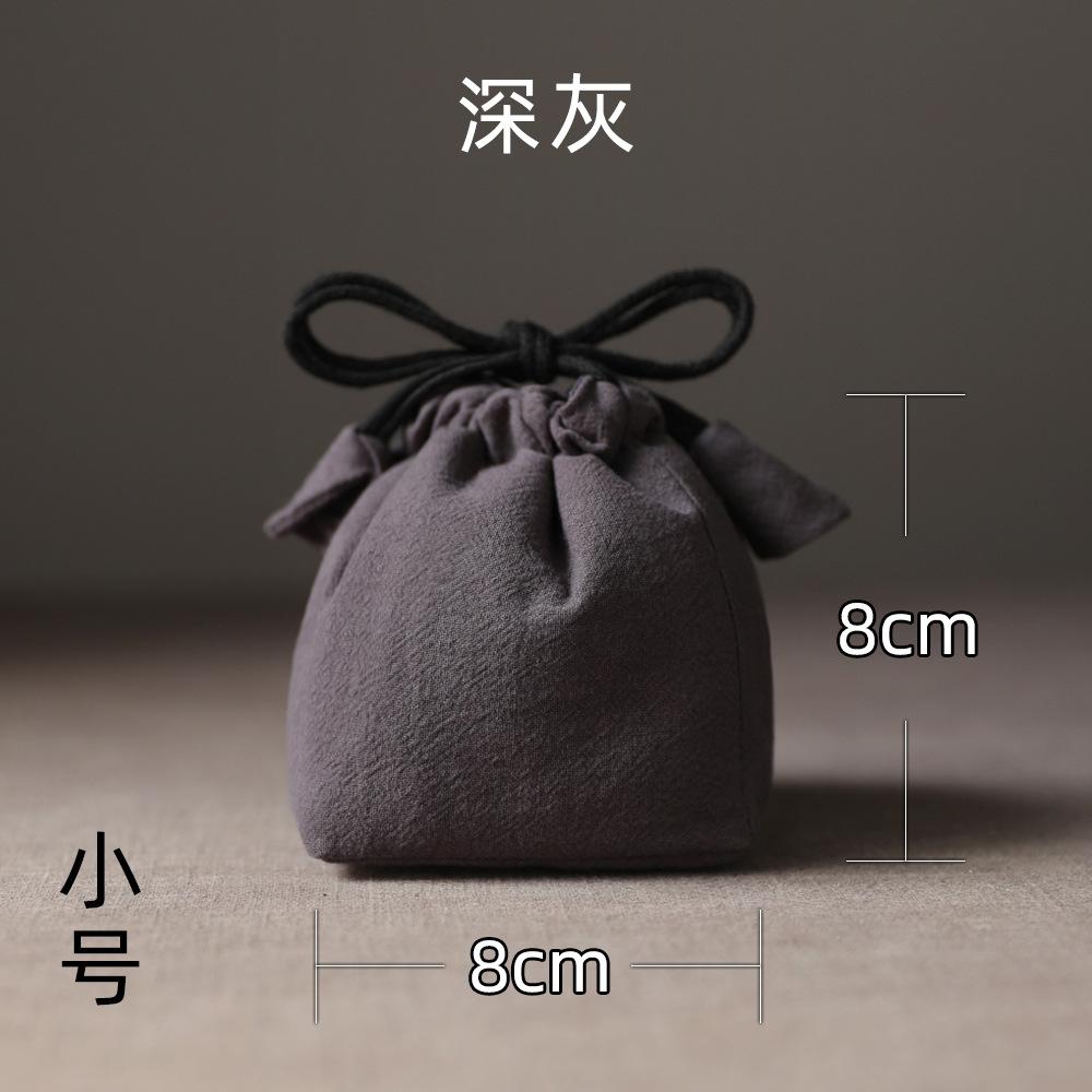 Vintage Storage Bag Portable Travel Tea Set Storage Bag Tea Pots Teacup Drawstring Cloth Bags Kung Fu Tea Ceremony Accessories