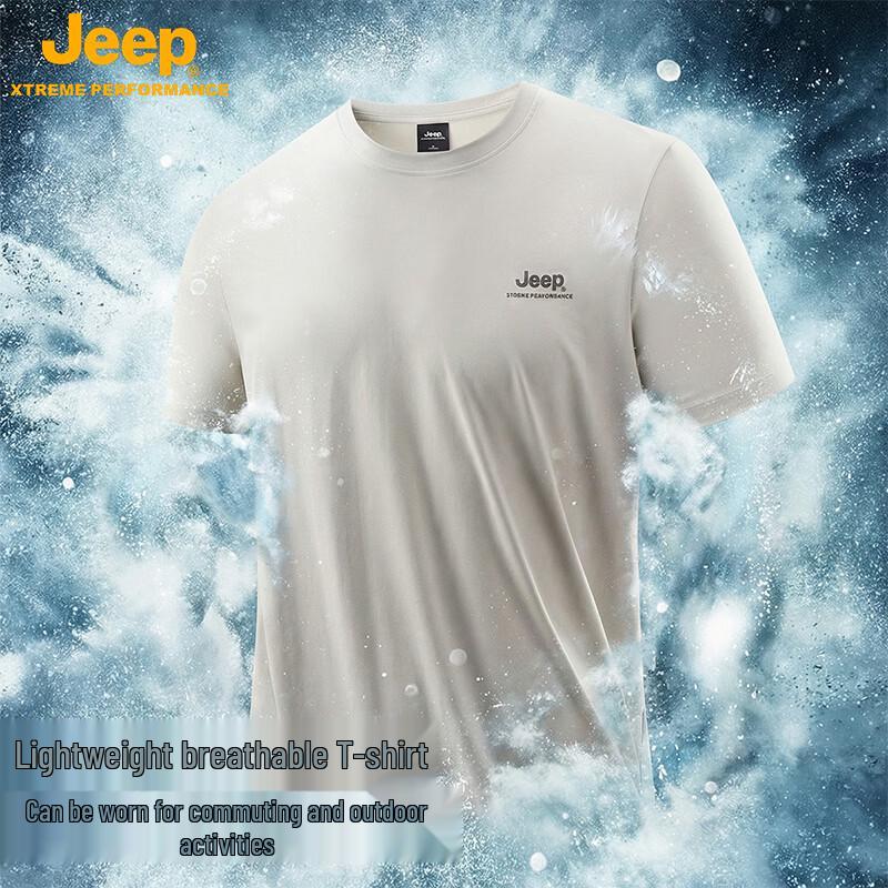 

JEEP Men s Ice Silk Quick-Dry Short-Sleeve T-Shirt 2XL