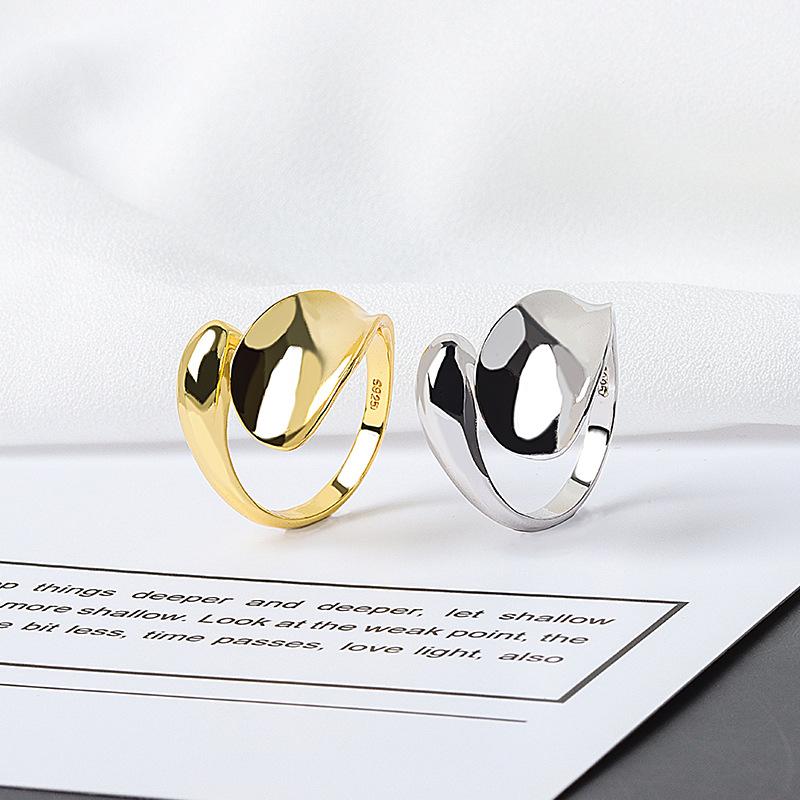 Minimalist Smooth Open Ring For Women Versatile Fashion Band Jewelry Elegant Simple Design Daily Wear Accessory