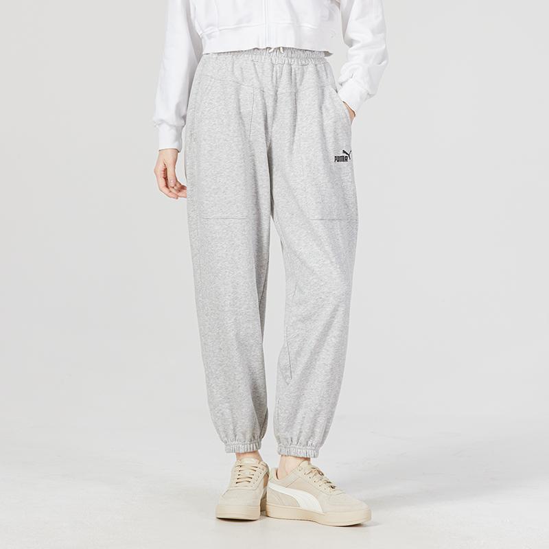 New PUMA Knitted Sweatpants Women's Gray 622284-04