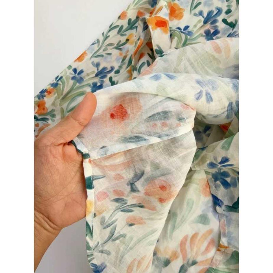 Spring Shirt French Niche Baita Thin Printed Shirt Women's Blouses & Shirts Female Top