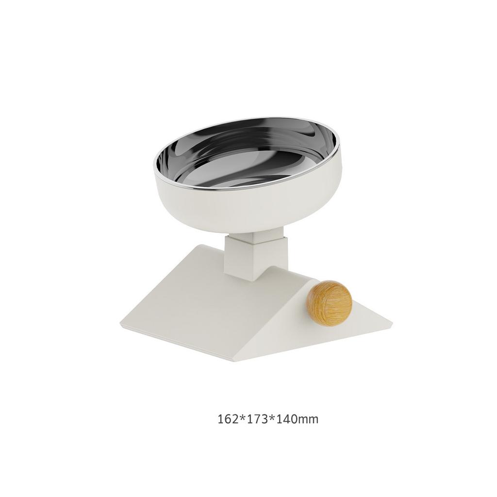 New Adjustable Height Raised Pet Bowl Stainless Steel Elevated Feeder for Dog Cat Comfortable Eating Anti-Slip Stable Base