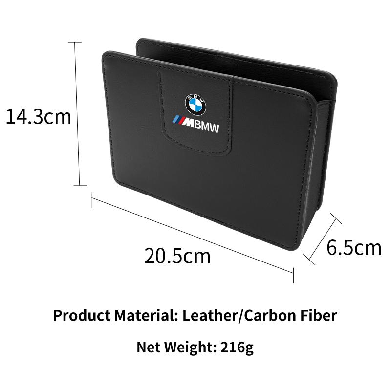 2025 Hot Car Side Door Storage Box PU Leather Phone Pouch Multi-pocket For BMW X1 X3 X5 X6 X7 E39 E46 E90 E60 F10 F11 F30 F48 F8