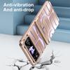 Luxury Phanton Plating Phone Case for Samsung Galaxy Z Flip 4 3 Flip4 Flip3 5G Transparent Hinge Protection Cover