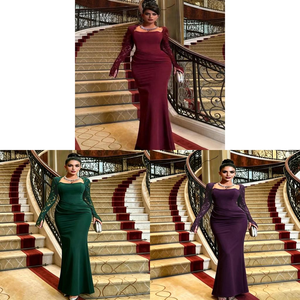 Elegante Abito da Sposa in Pizzo Primaverile con Maniche Lunghe per Spose ed Eventi Formali
