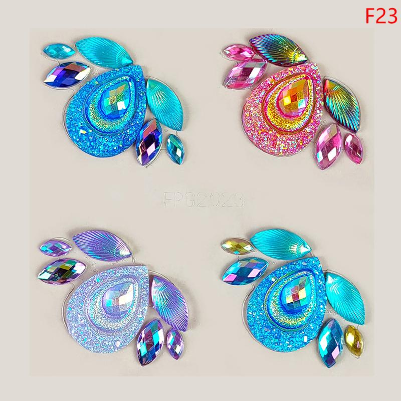 

3D татуировки на лице драгоценные наклейки блестящие наклейки для украшения лица боди-арт украшения сценический макияж инструмент для украшения as the picture