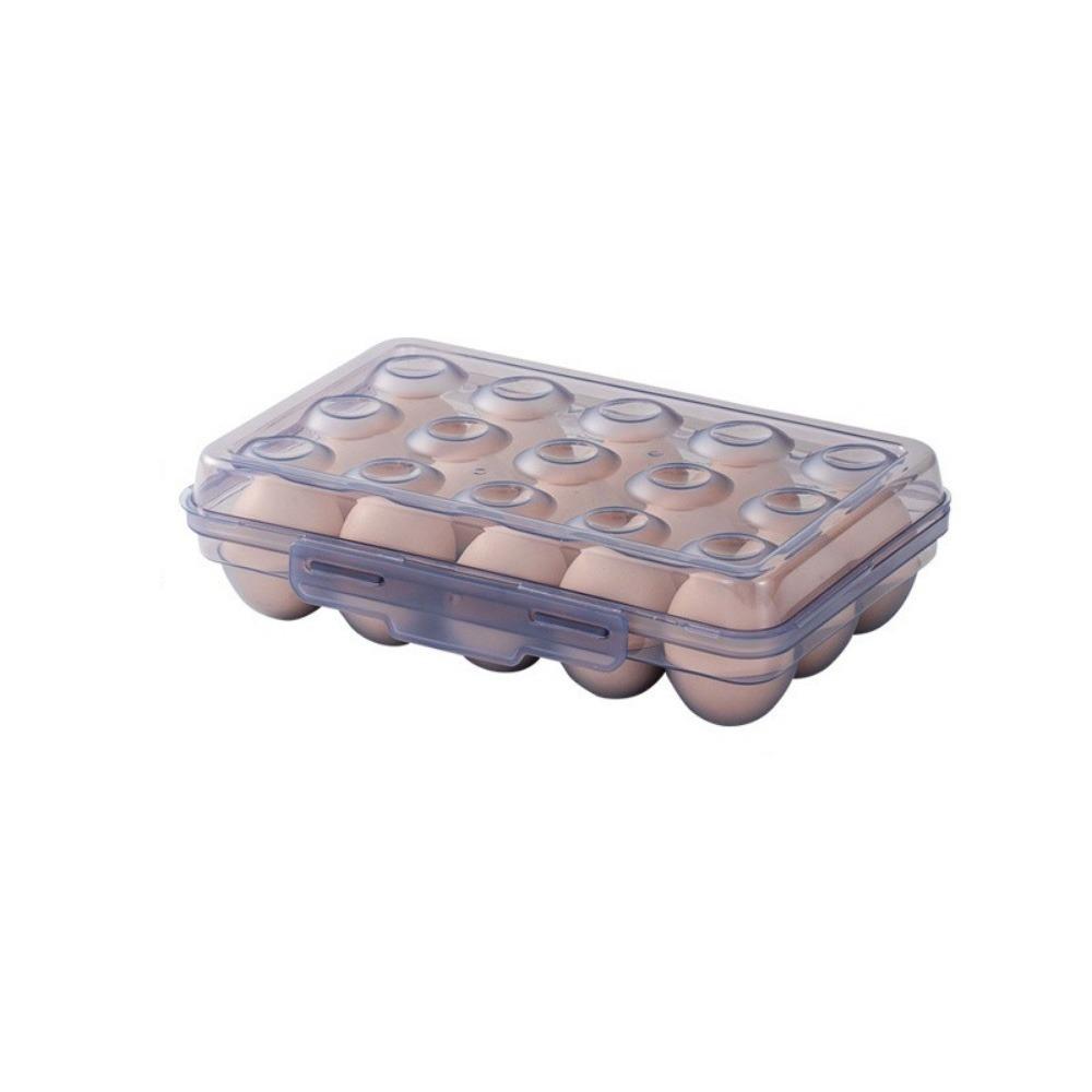 Plastic Refrigerator Egg Organizer 6/15/24 Grids Eggs Case Multipurpose Egg Protector  for Kitchen