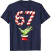 Santa Six Seven 67 Meme Christmas 67 Candy Cane TShirt Shortsleeve Oneck Streetwear Classic Pattern High Quality Cotton Tees