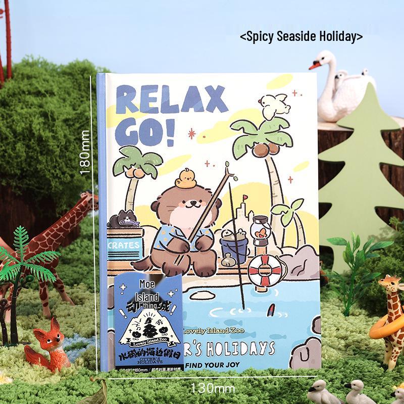 Cute Cartoon Zoo Notebook: Ideal Diary and Gift for Elementary Students