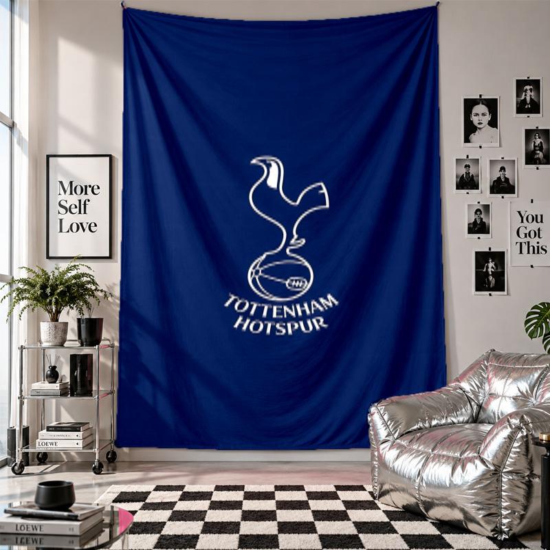 Wall TapestryTottenham Hotspur Art Hanging Cloth Decorative Background Cover for Room Decoration