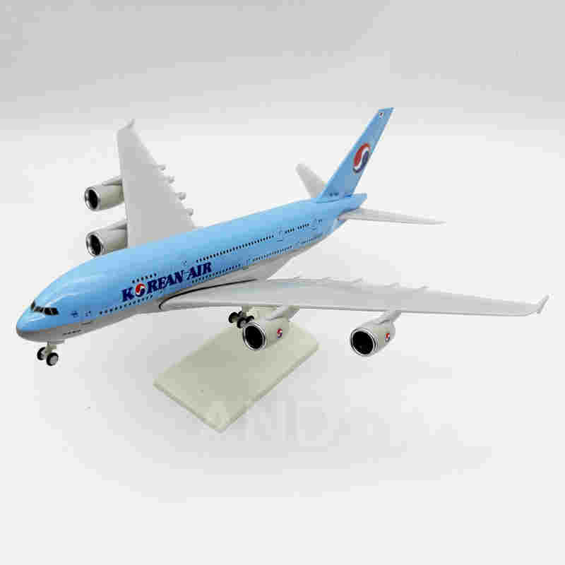 Model Plane 1/240 Resin A380 Toys AIR Aircraft 30CM Static Display 380 Korea Airliner Kids Souvenir Aviation Collected Gift