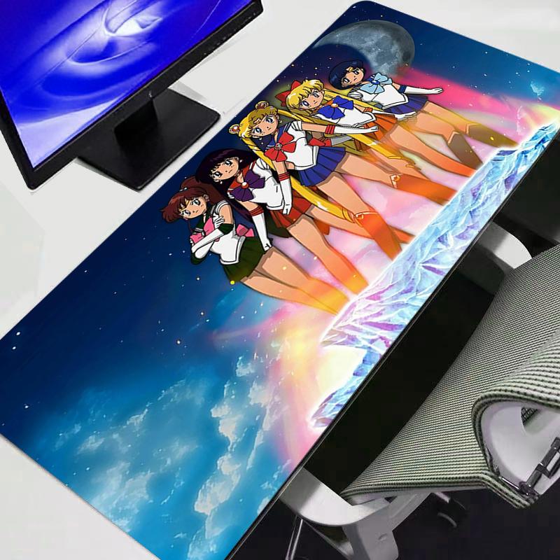 Mouse Pad S-Sailor Moon Computer Speed Type Carpet Mat For e-sports Players Laptop Keyboard Mousepad Office Desk Durable