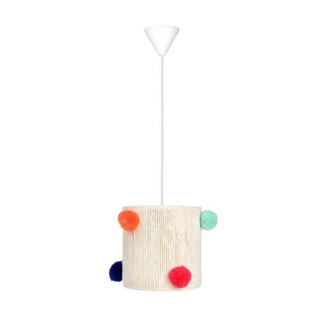 

Підвісний світильник La Bonisa Pompom Macrame 20Q Colorful 22x23x23 cm