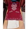 Indian Party Wear Cotton Embroidered Kurta Pant Co-ord Set Women Bollywood Top Tunic Kurti