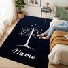 Custom Name Flame Courage Living Room Non-Slip Area Rug Soft Carpet for Bedroom Kids Playroom Sofa Office Home Decor Doormat