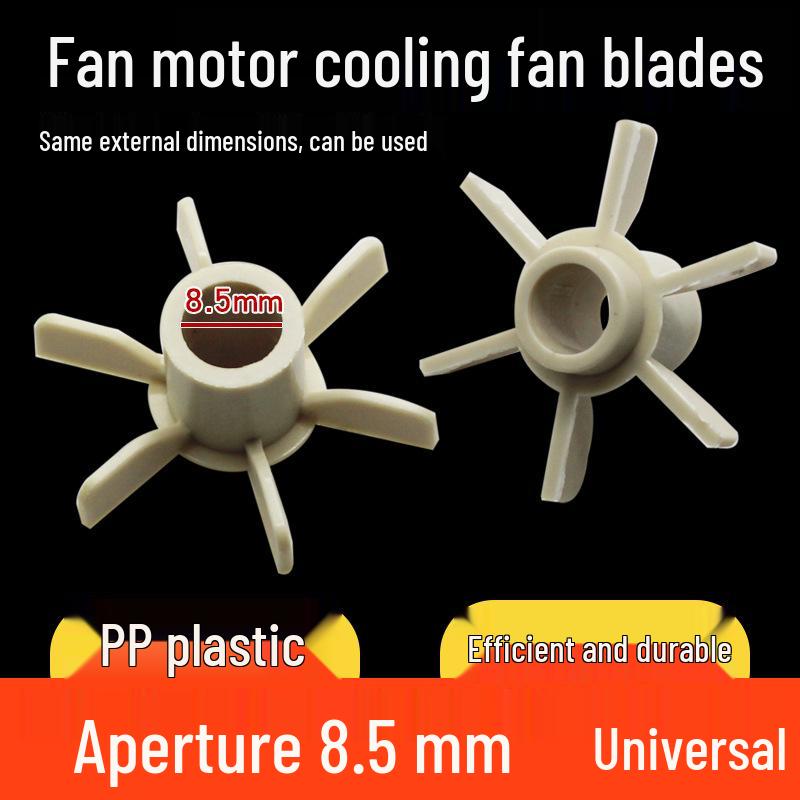 Table and Floor Electric Fan with Plastic Shell, Motor, Heat Sink, Small Blades, and 8.5mm Shaft.