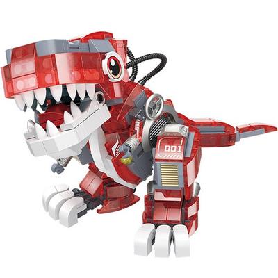 LIN07 Mini Block Dinosaur Robot Tyrano DZ4101-1LI, Mixed Colors, Korean Popular Toys