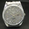 REFURBISHED SEIKO 5 AUTOMATIC MENS WATCH JAPAN MADE GREY DIAL CUSTOM a440031-2 QV90-a440031