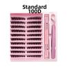 3D Mink Effect Cluster Lashes 8-16mm Volume Lash New Faux Mink Eyelashes  for Women