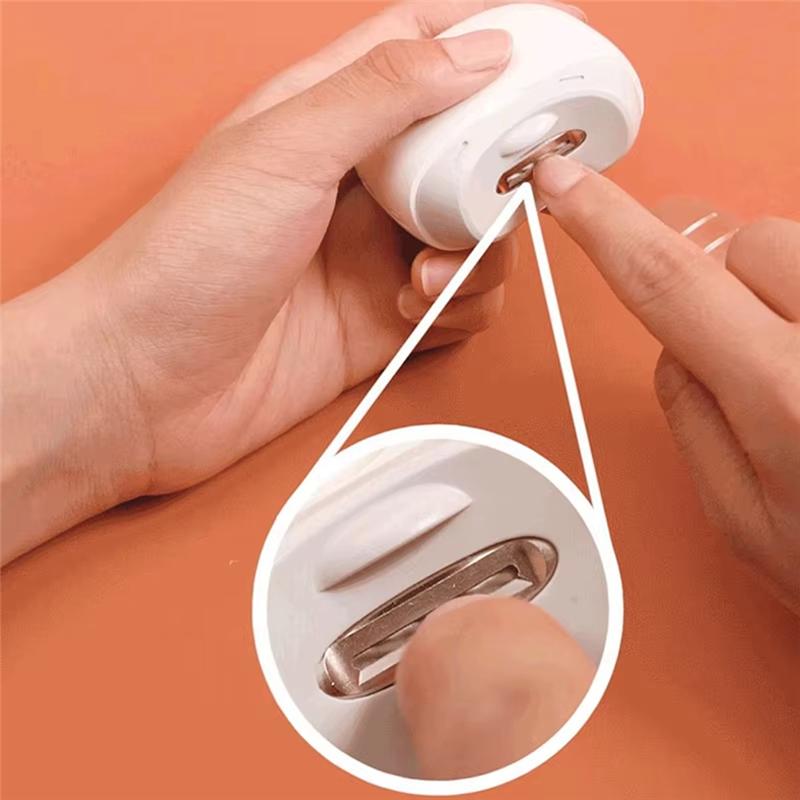 Electric Automatic Nail Clippers With Light Trimmer Nail Cutter Manicure For Baby Adult Care Scissors Body Tools