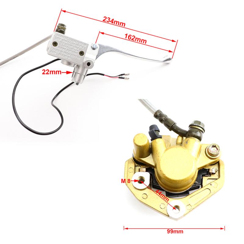 Front Brake Caliper Pump Assembly Hydraulic Disc Brake for Honda Z50A Z50J Yamaha BWS100 YW50 Zuma Motorcycle Accessories