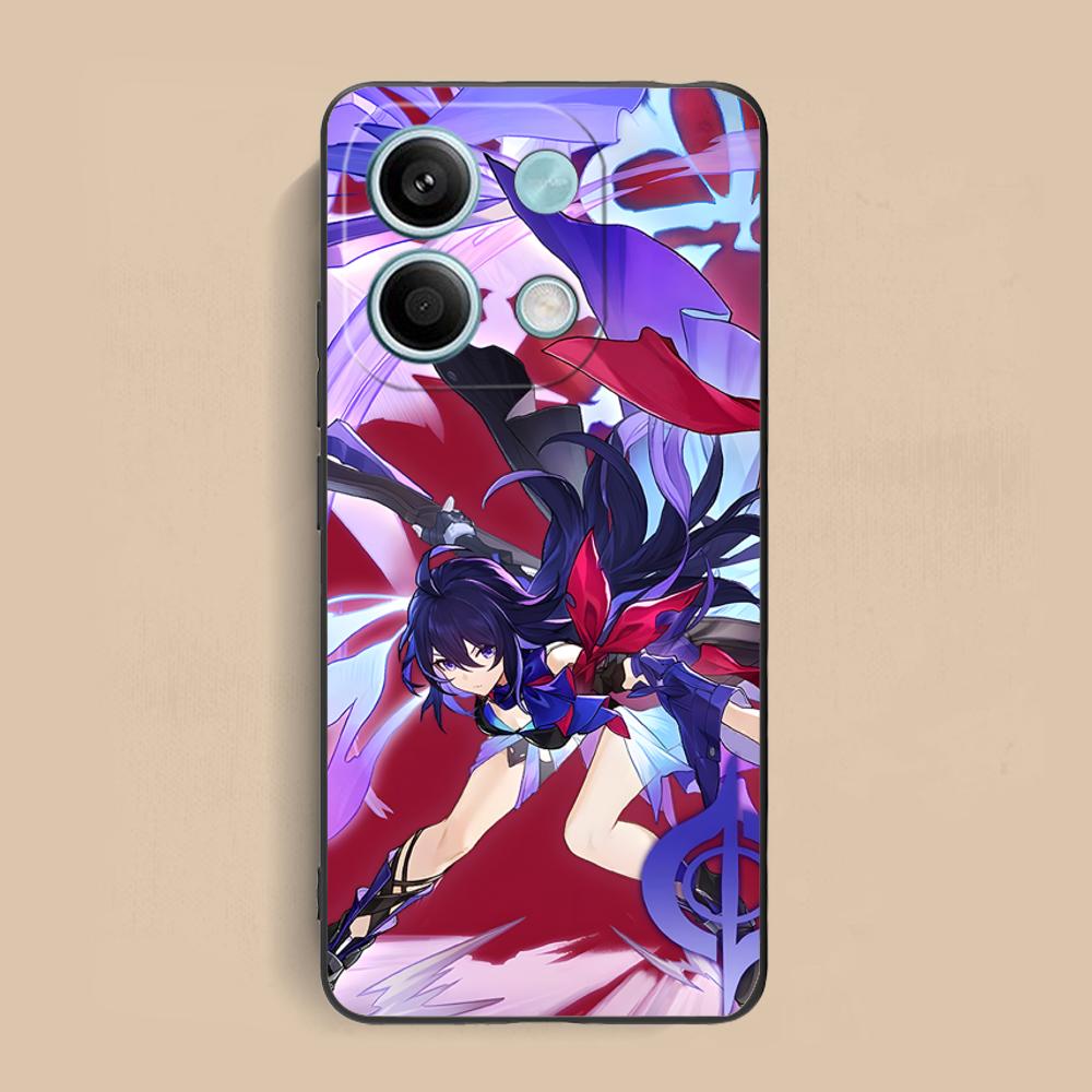 HSR Seele Matte TPU Mobile Phone Case for Xiaomi Redmi 15 14 13 12 A5 3 2 1 C Plus 4G 5G Colorful Printing Cover