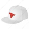 Red Brahma Bull Printed Cap For Unisex Snapback Hat Women's Baseball Caps Adjustable