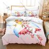 Cute Scared Teen Graphic Kanna Kizuchi Your Turn to Die Psychological Horror Game Bedding Set Duvet Cover With 2 Pillowcases