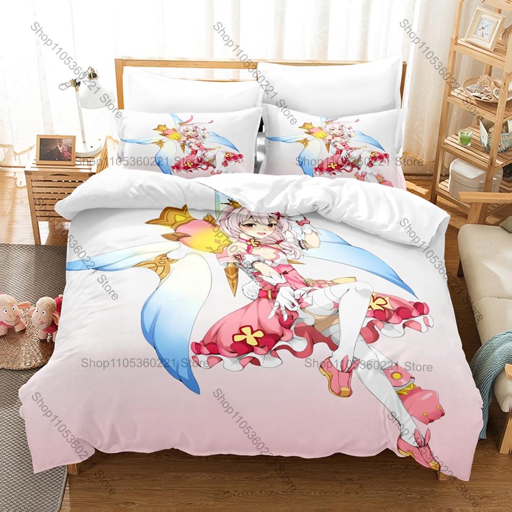 Cute Scared Teen Graphic Kanna Kizuchi Your Turn to Die Psychological Horror Game Bedding Set Duvet Cover With 2 Pillowcases