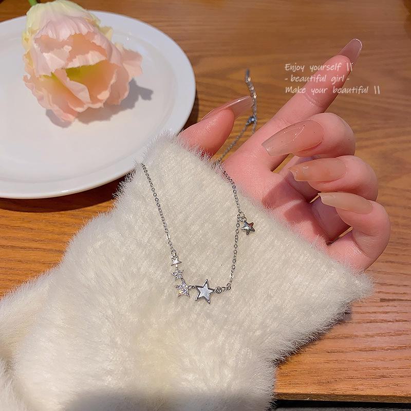 Japanese & Korean Style Geometric Titanium Steel Necklace - Women's Clavicle Chain Collection