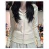 Streetwear Black Hoodie Coat Women's Clothing Hooded Zipper Slim Fit Y2k Jackets Casual Fashion Sweatshirts Ropa Mujer