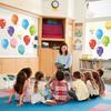 Zonon 45 Pieces Colorful Balloons Cut-Outs Accent Paper Cutout Bulletin Board Classroom Decoration Balloon Name Tag Label for Teacher Back To School