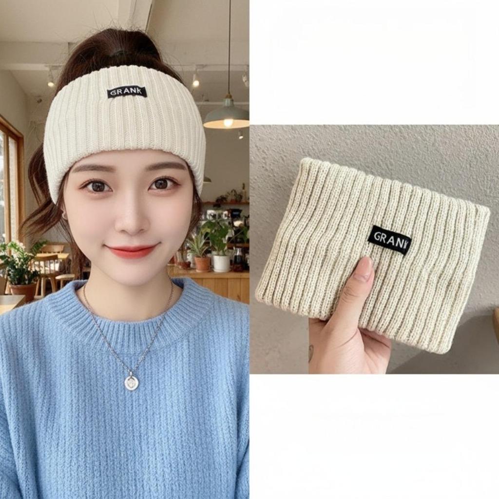 Sport Stirnband, Breite Kante, Gesichtswasch-Stirnband, Externes Tragen, Einfarbig, Überziehen, Gestricktes Stirnband