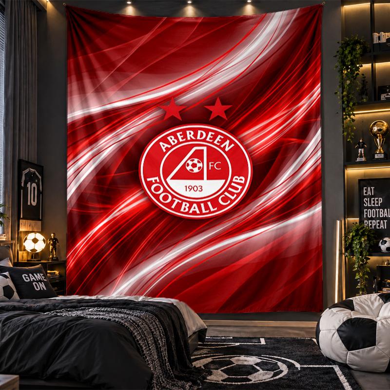 Tapiz Colgante de Pared Impresión del Aberdeen FC Tela para Sala de Estar Dormitorio Decoración del Hogar