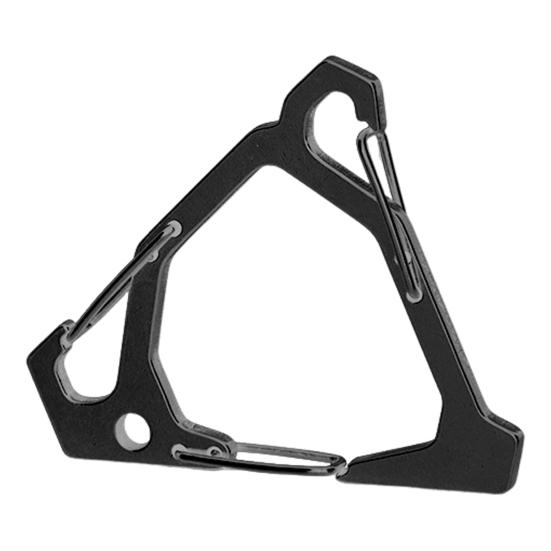 

Уличный карабин из нержавеющей стали с тремя углами, прочный, портативный, многофункциональный, для кемпинга, пешего туризма, рыбалки, треугольная пряжка для подвешивания, карабин чёрный