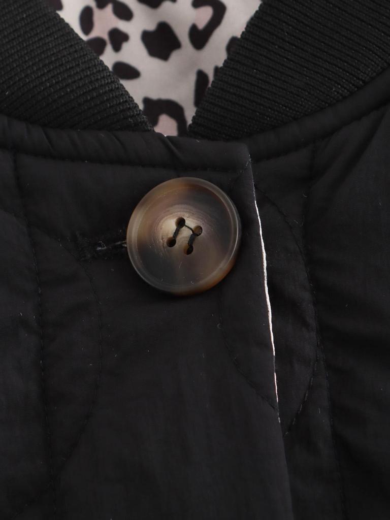 2024 Autumn/Winter Plus Size Leopard Print Cotton Jacket with Stand-Up Collar for Women - European & American Fashion.