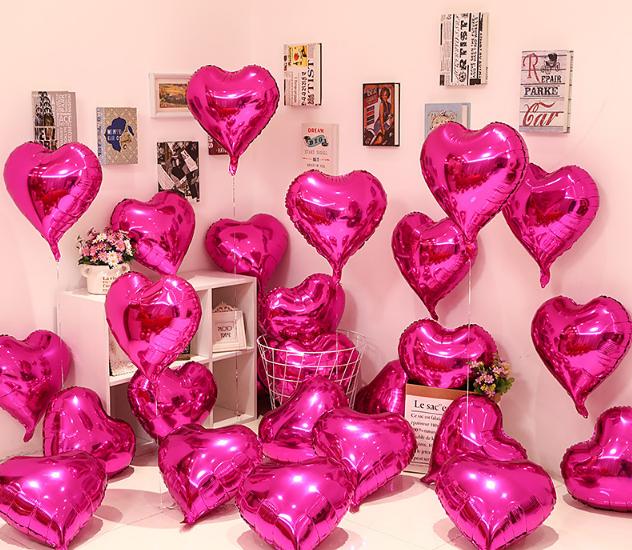 

Свадебное украшение своими руками, воздушные шары «Любовь», День, романтическое предложение для дома, украшение «С Днем рождения», праздничные воздушные шары ярко-розовый