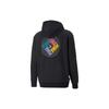 Puma Retro Letter Print Sports Casual Hoodie Men hoodies Black 537703-01