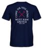 WEST HAM UNITED Справжня Слава Преміум Важка Футболка Темно-синя - 1863FC Унісекс Футболка