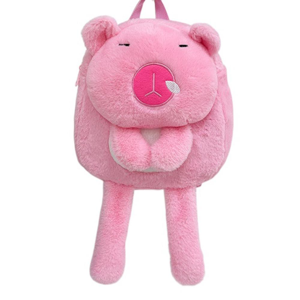 Animal Capybara Plush Bag Long Leg Cute Shoulder Bag Kawaii Capybara Plush Backpack  Couple