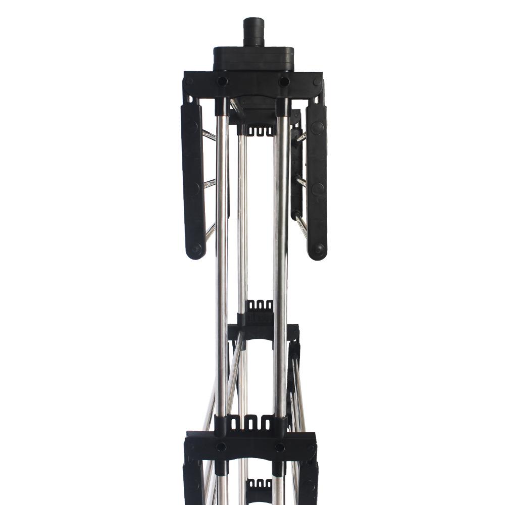 Multi-Functional Wing-Shaped Folding Clothes & Diaper Drying Rack - Mobile Stainless Steel Floor Rack