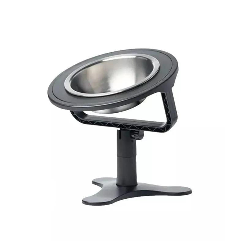 

Миска для корма для собак с регулируемой высотой, нескользящая, приподнятая, металлическая подставка, двойная миска для еды и воды из нержавеющей стали