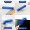 2 Pcs Bendable Fan Brush Ultra Fine Bristles Long Handle Dust Remover For Air Conditioner Furniture Shutter Cleaning Tool