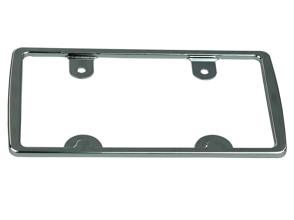 POSH FAITH Motorcycle Aluminum License for 126cc and Over Frame, Large, Motorcycles, Plated, 500193-33-10