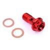 Motorrad Bremsleitungen Bremssattel Universal M10X1.25/1.0mm Banjo Schrauben Bunte Motorrad Ölnippel Schrauben Öl Schrauben