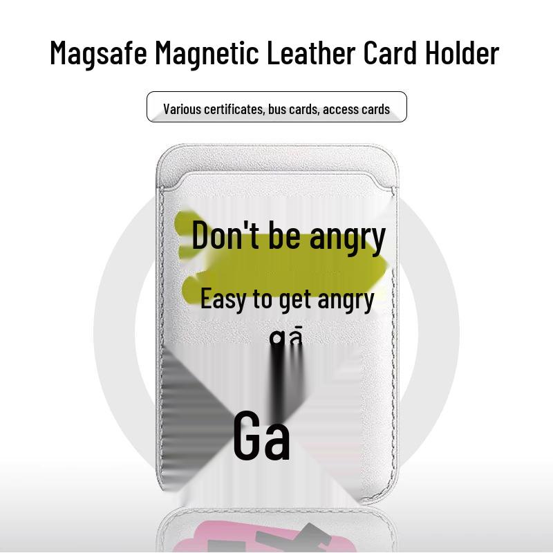 MAGsafe Leather Card Holder & Apple Phone Case Single Card Holder