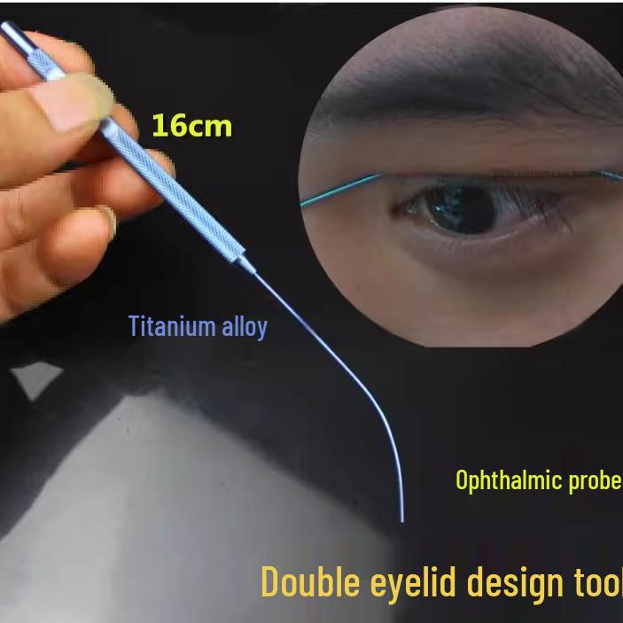 

Double Eyelid Simulator: U-Shape Design Tool for Beauty and Ophthalmology Stainless Steel Flat Handle Arc Designer